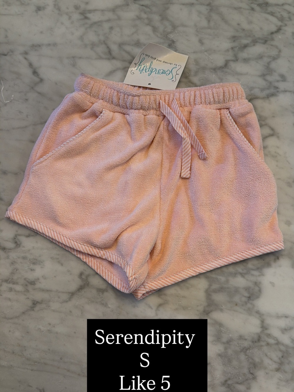Serendipity Terry Knit Lounge Shorts - Light Pink